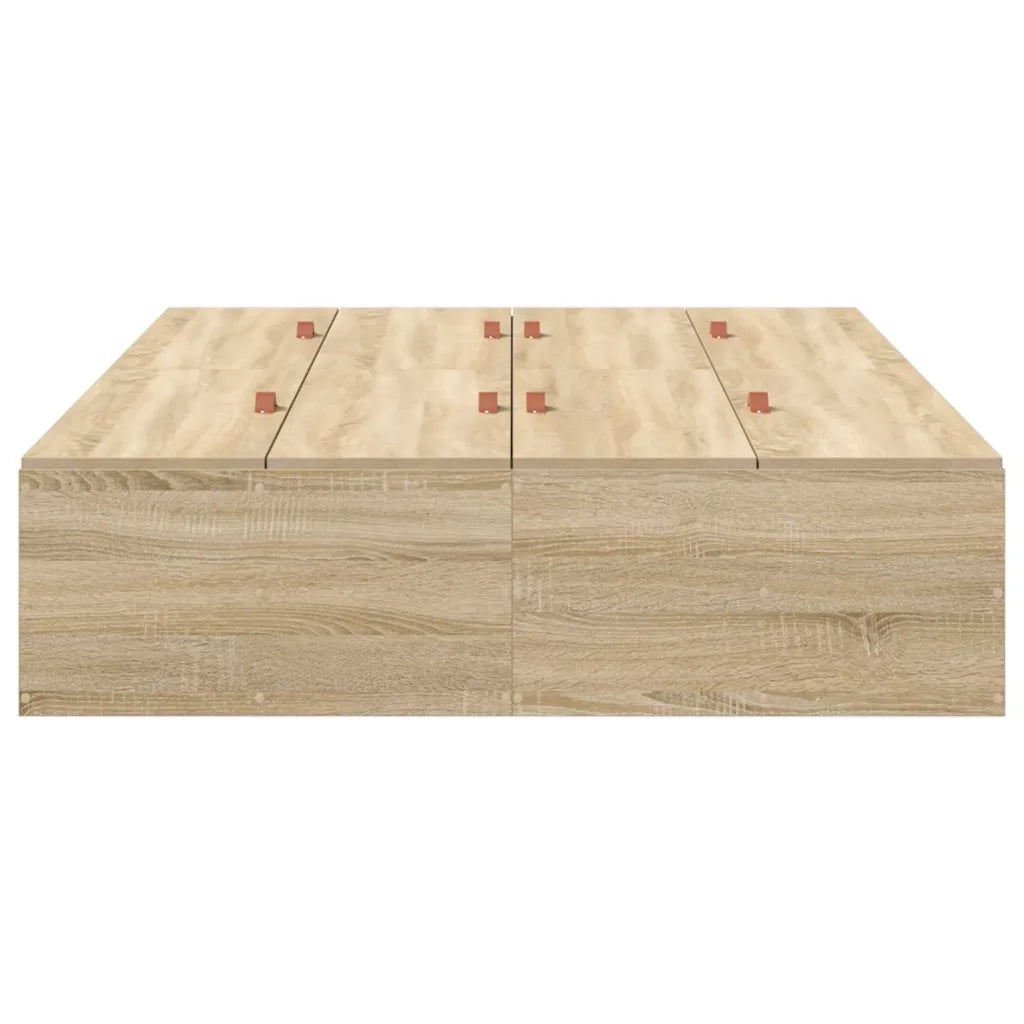 Struttura letto con contenitore Rovere Sonoma 120 x 200 cm 3335367