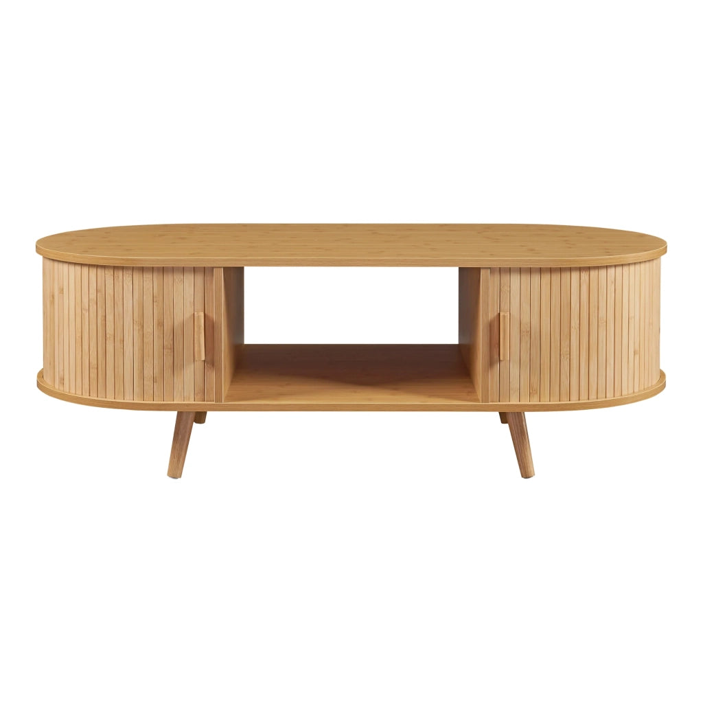 Tavolino/consolle in bambù 120 x 55 x 40 cm naturale 03_0010821