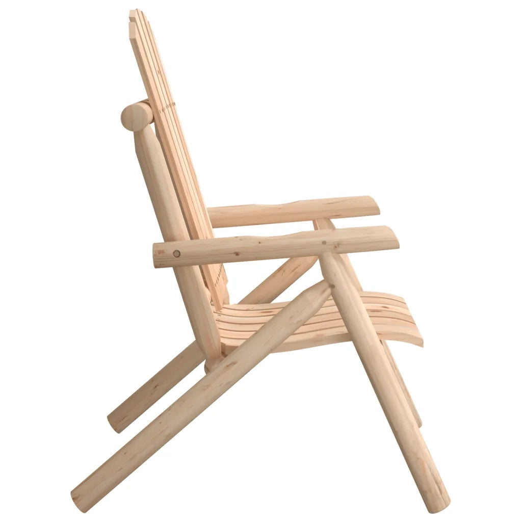 Sedia da Giardino 68x86x103 cm in Legno Massello di Abete Rosso 363343