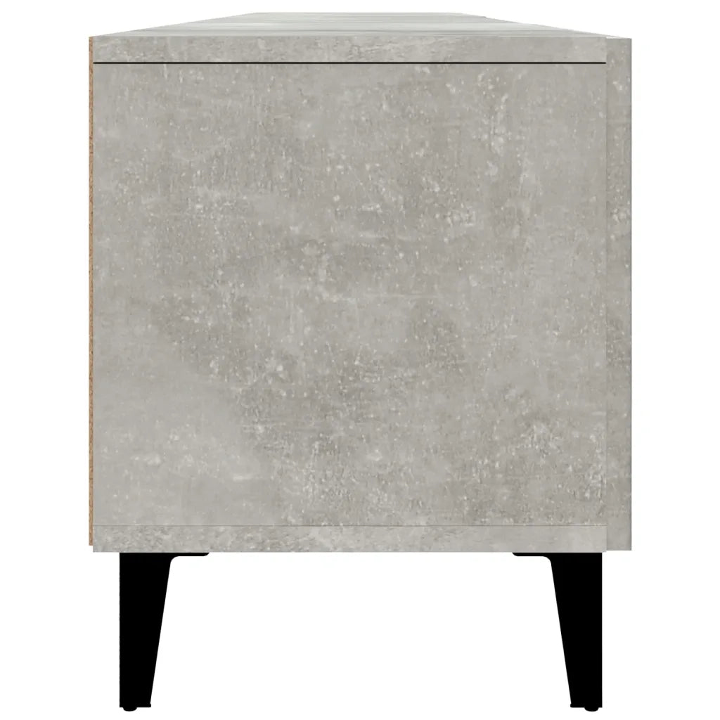 Mobile Porta TV-Mobile per TV-Credenza TV Grigio Cemento 180x31,5x40 cm Legno Multistrato 656093