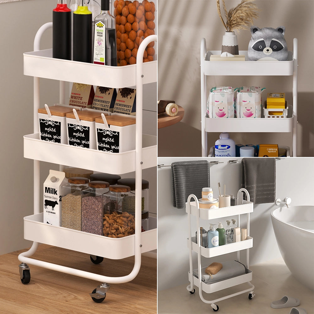 Vicco Contenitore a rotelle Bianco 45.9 x 78.7 cm