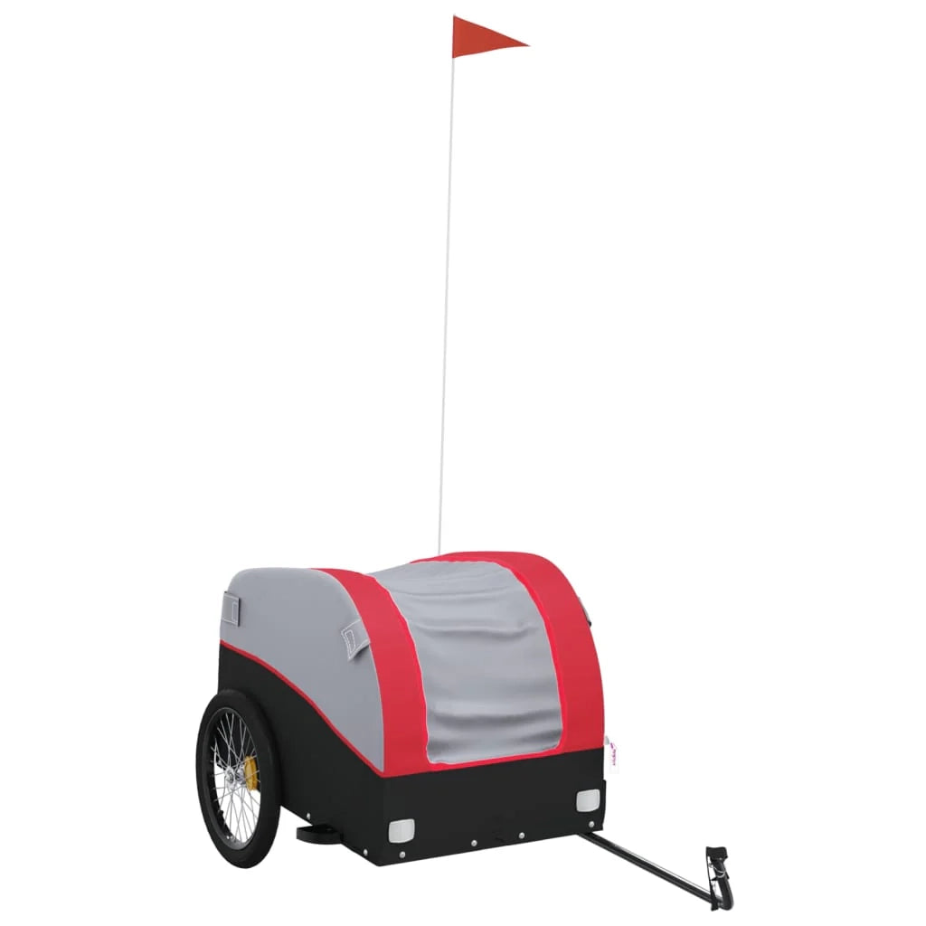 Rimorchio per trasporto biciclette capacità 45 kg ferro rosso 02_0044176