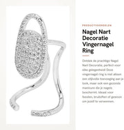 Anello per unghie decorativo per manicure - accessorio per dita - decorazione per unghie - accessorio per festa - adattabile - coperchio di rame galvanizzato