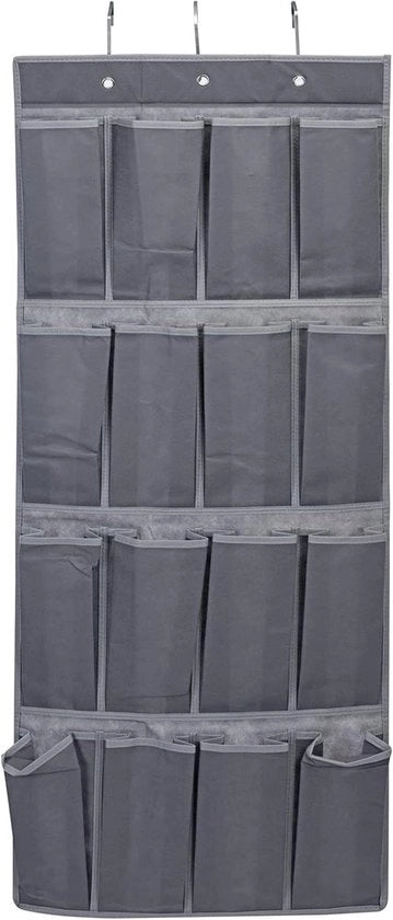 Ospite da parete con cassetti per armadio - Sistema di archiviazione pieghevole grigio (45 x 110 cm, 16 cassetti)
