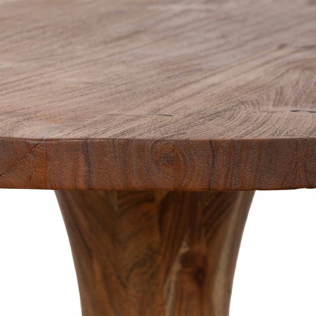 Tavolo da pranzo in legno marrone 150x150x77h cm