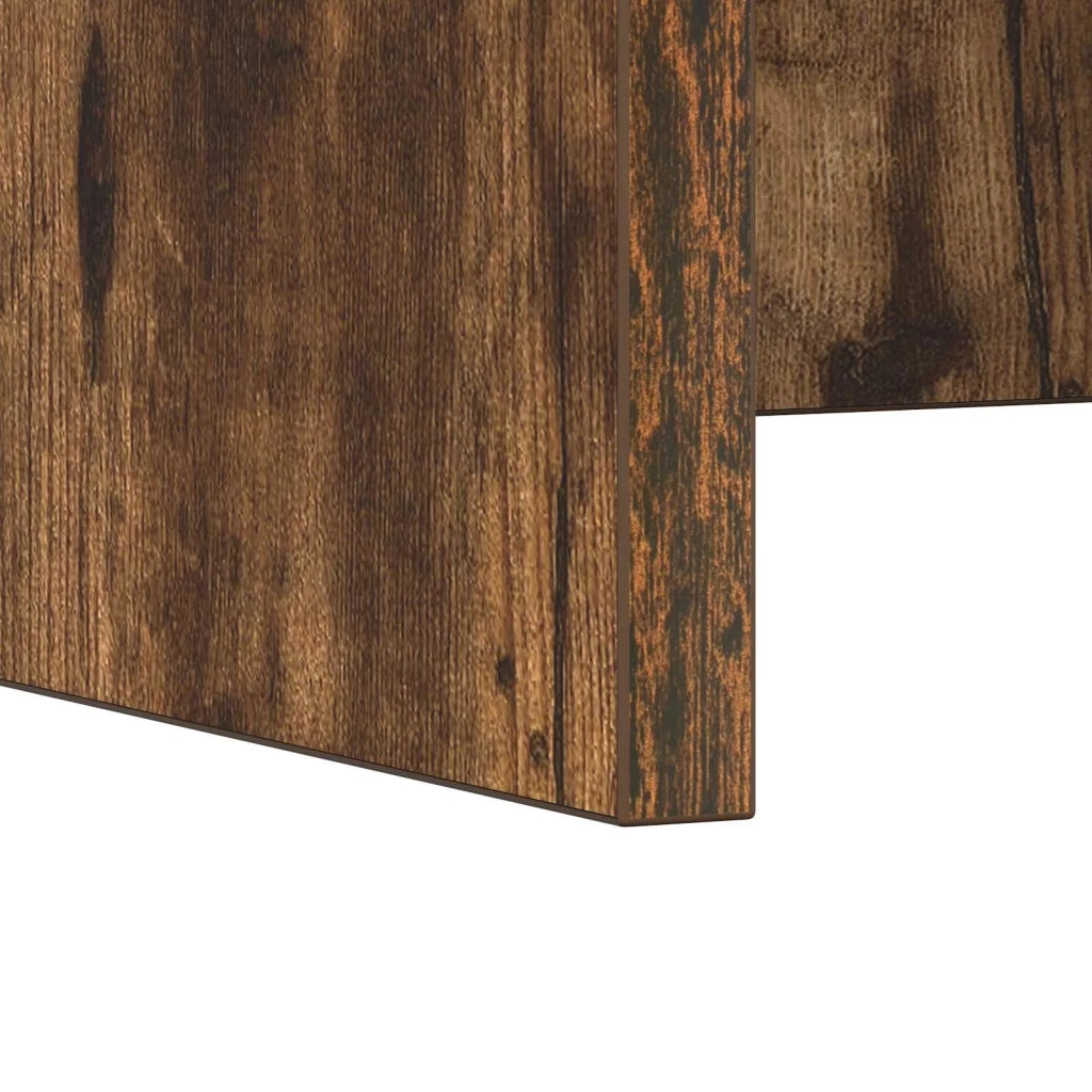 Scrivania a parete Rovere fumé 80 x 45 x 30 cm 891396