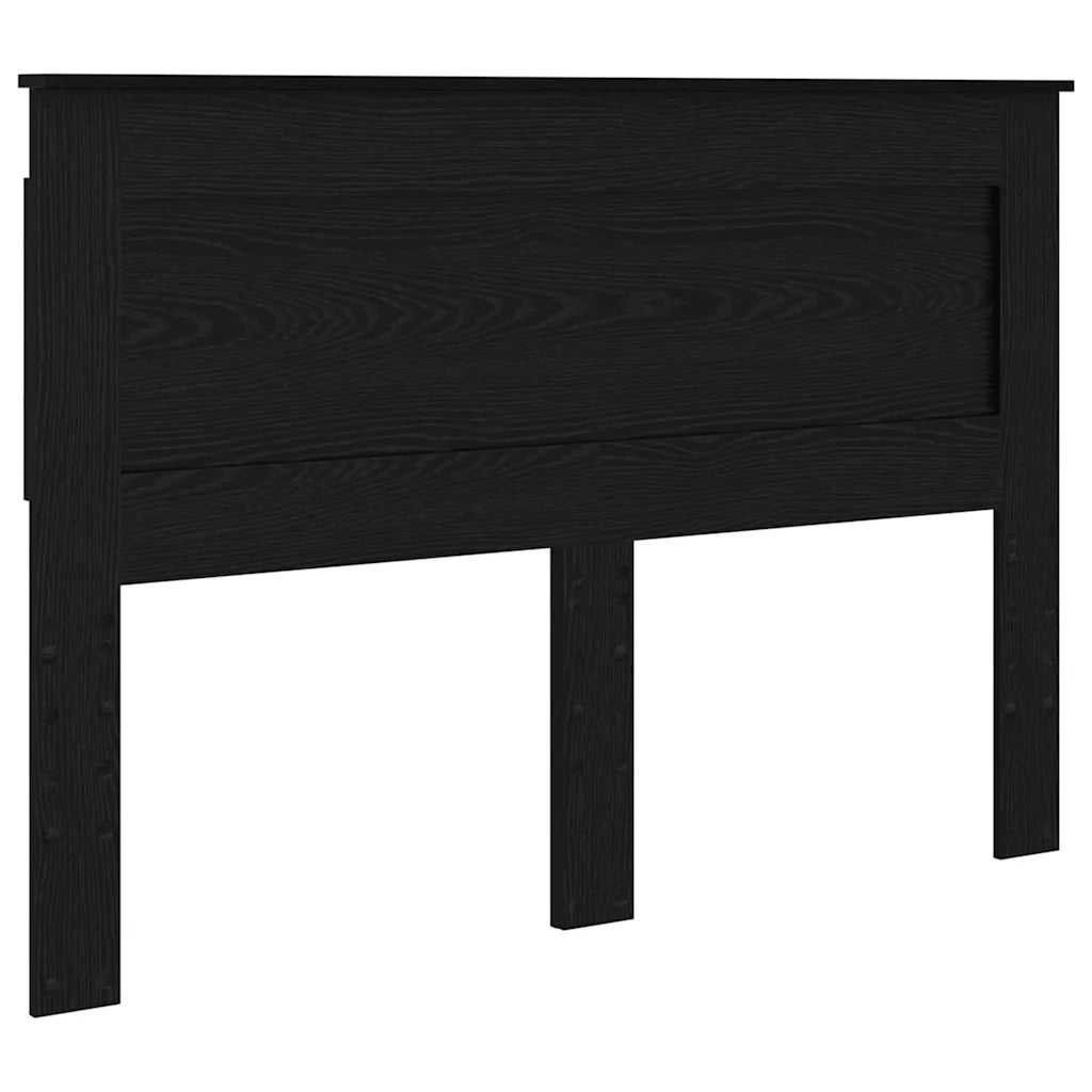 Testiera-Testata-Testiera Decorativa Rovere Nero 140 cm Legno multistrato 757293