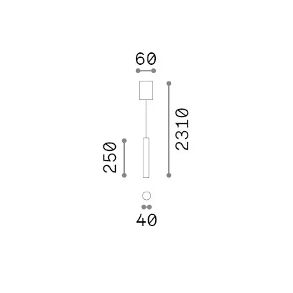 Lampada A Sospensione Collezione LOOK Bianco Dimmerabile 28W Ideal Lux