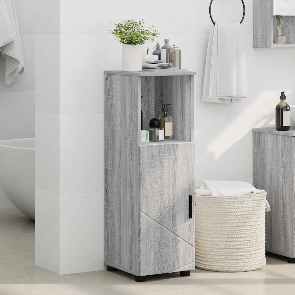Mobile da Bagno con archiviazione Grigio Sonoma 30 x 35 x 95 cm 883320