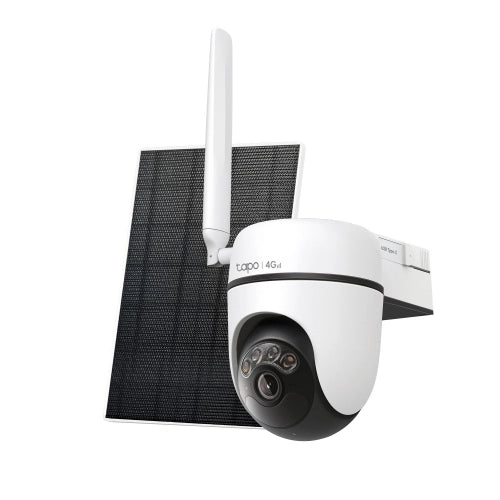 Telecamera tp-link solar-powered pan/tilt 4g lte security camera kit 2k 3mp, solar panel 5.2v, 2.5w, ext ant, 6700mah batt, ip65 - TC90G KIT
