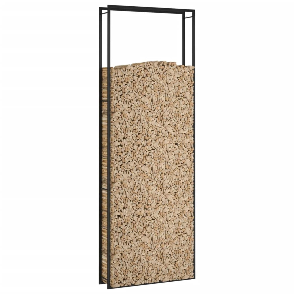 Portalegna finitura opaca 110 x 28 x 312 cm acciaio nero 02_0043747