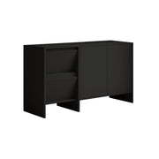 Credenza in legno "Laris 130" - 130 x 44 x 82 cm - Nero