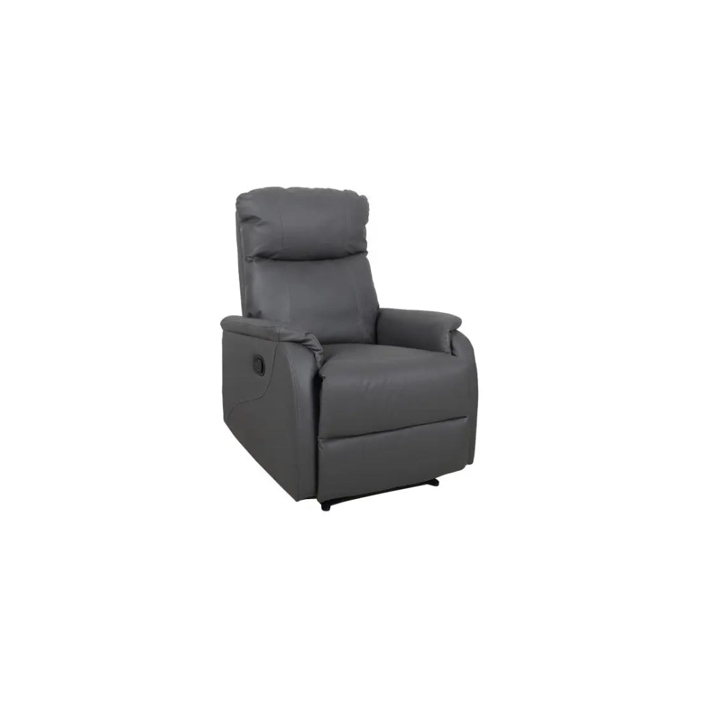 Poltrona relax reclinabile manualmente BERLIN colore grigio