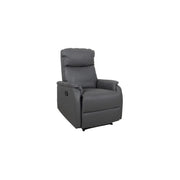 Poltrona relax reclinabile manualmente BERLIN colore grigio