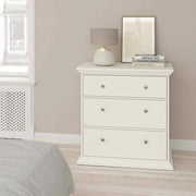 Cassettiera Domeng, Settimino multiuso, Comò camera da letto, Mobile con cassetti, 86x52 h88 cm, Bianco
