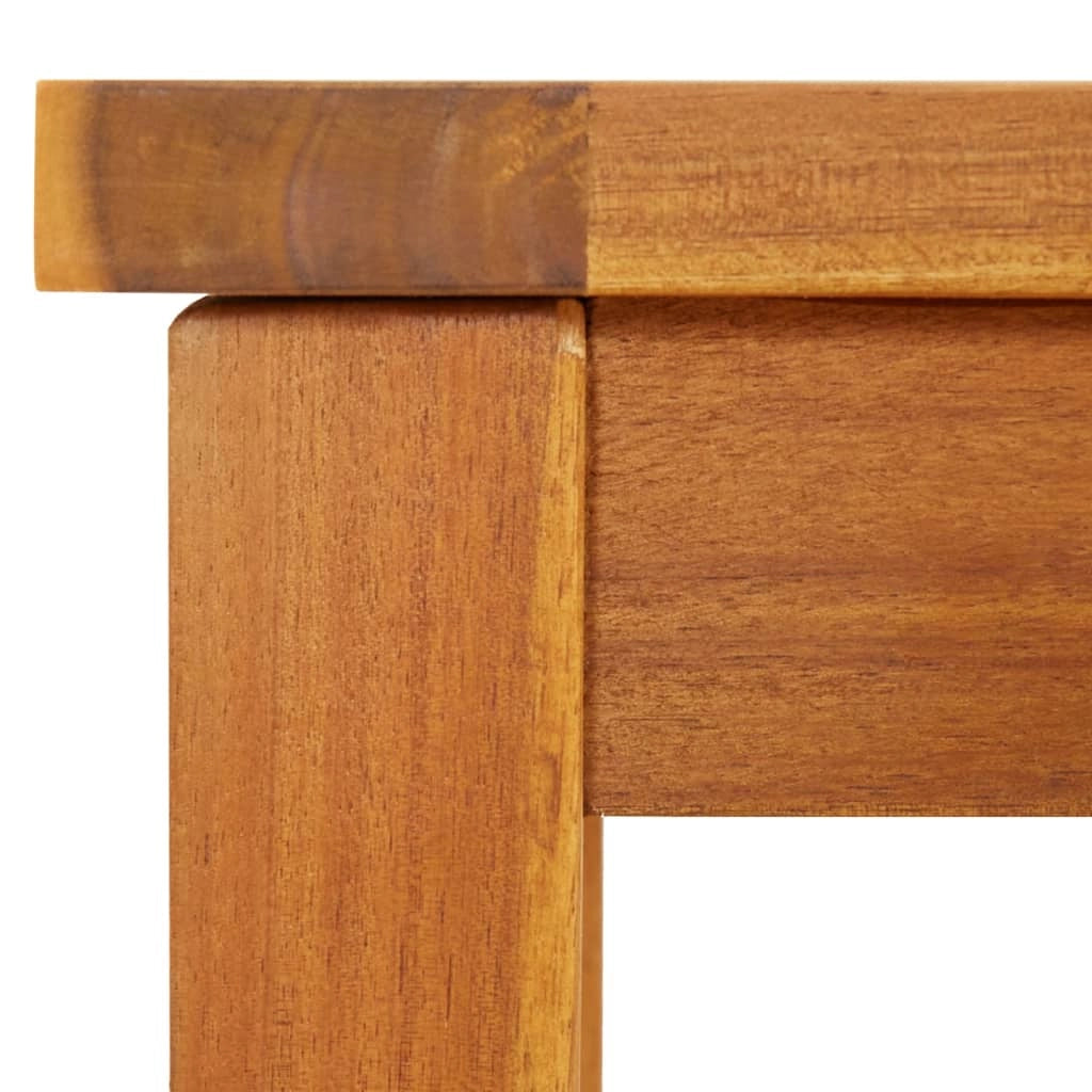 Panca da giardino mobili da esterno terrazza 150 x 35 x 45 cm legno massello di acacia 02_0011257
