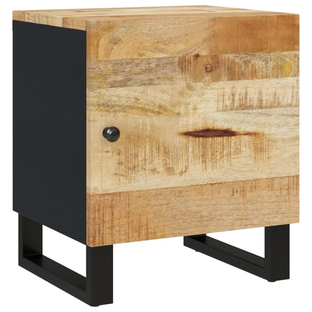 Comodino 40x33x46 cm in Legno Massello di Mango cod mxl 30238