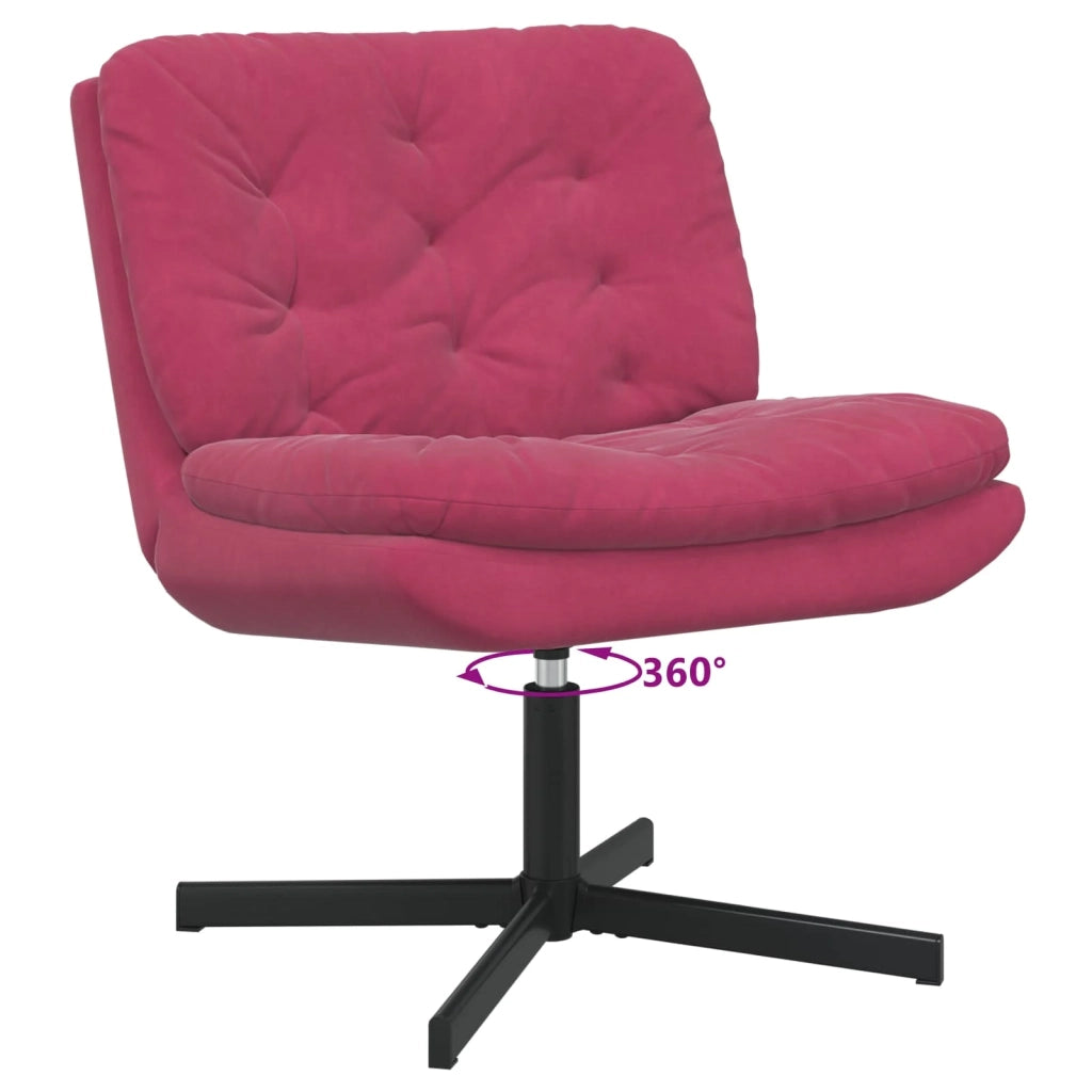 Poltrona Relax con Base Girevole Rosso Vino 63 x 75 x 76 cm 42007364