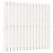 Testiera | Testata da Parete Bianca 95,5x3x90cm in Legno Massello di Pino