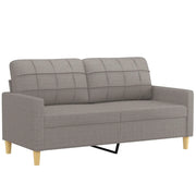 Divano | Divano da soggiorno | Sofa a 2 Posti Tortora 140 cm in Tessuto