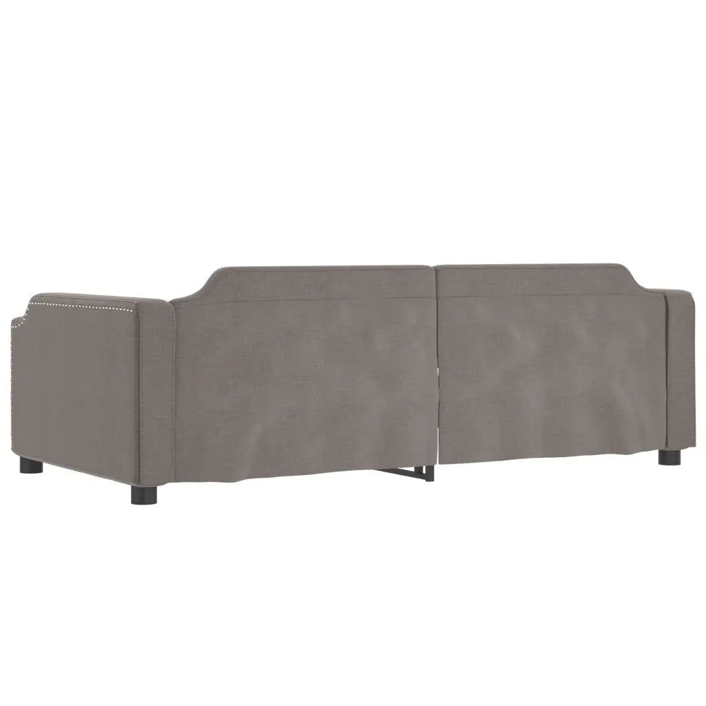 Divano letto | Sof¨¤ letto | Letto singolo Estraibile Tortora 80x200 cm Tessuto