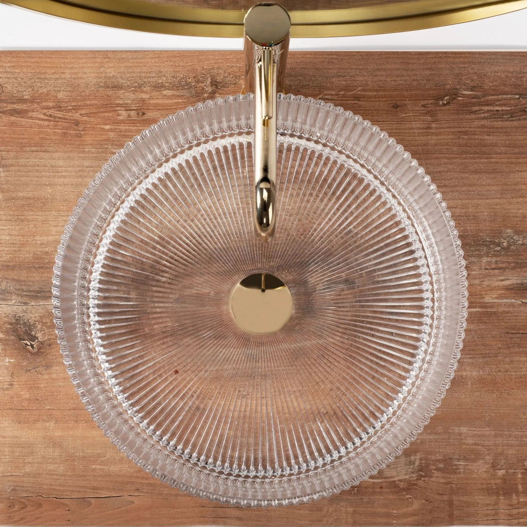 Lavabo Da Appoggio Rea Ingrid Transparent
