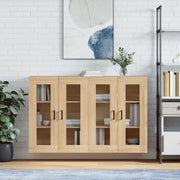 Armadietti a Parete 2 pz Rovere Sonoma in Legno Multistrato 3197940
