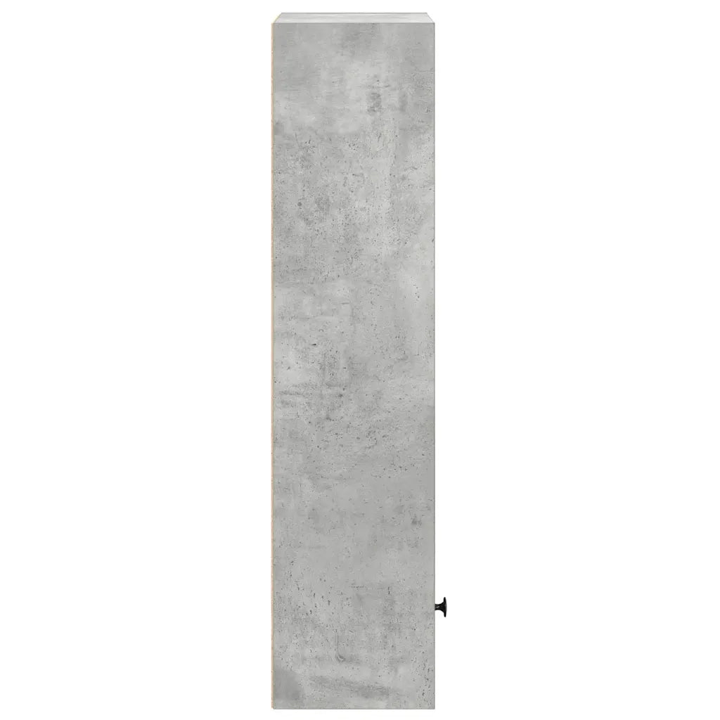 Libreria Grigio Cemento 31x24x102 cm in Legno Multistrato 860340