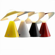 Trade Shop - Lampada Da Tavolo Decorativa Con Paralume A Cappello Orientabile Lume E27 D13 -