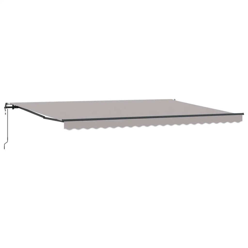 Tenda Retrattile Grigio chiaro 500 × 350 cm Tessuto e Alluminio 3331547