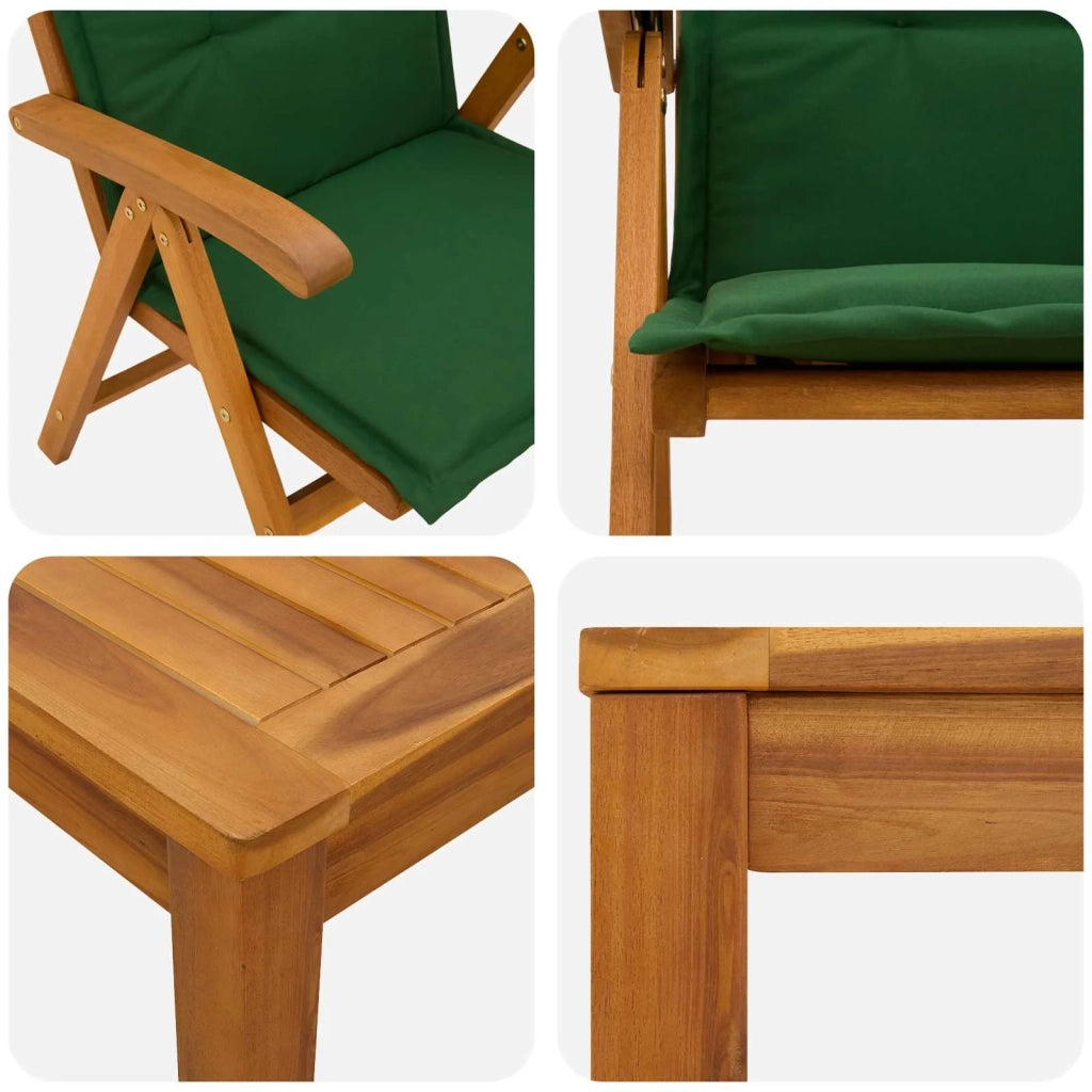 Set da pranzo da giardino 7 pezzi Naturale 3434577