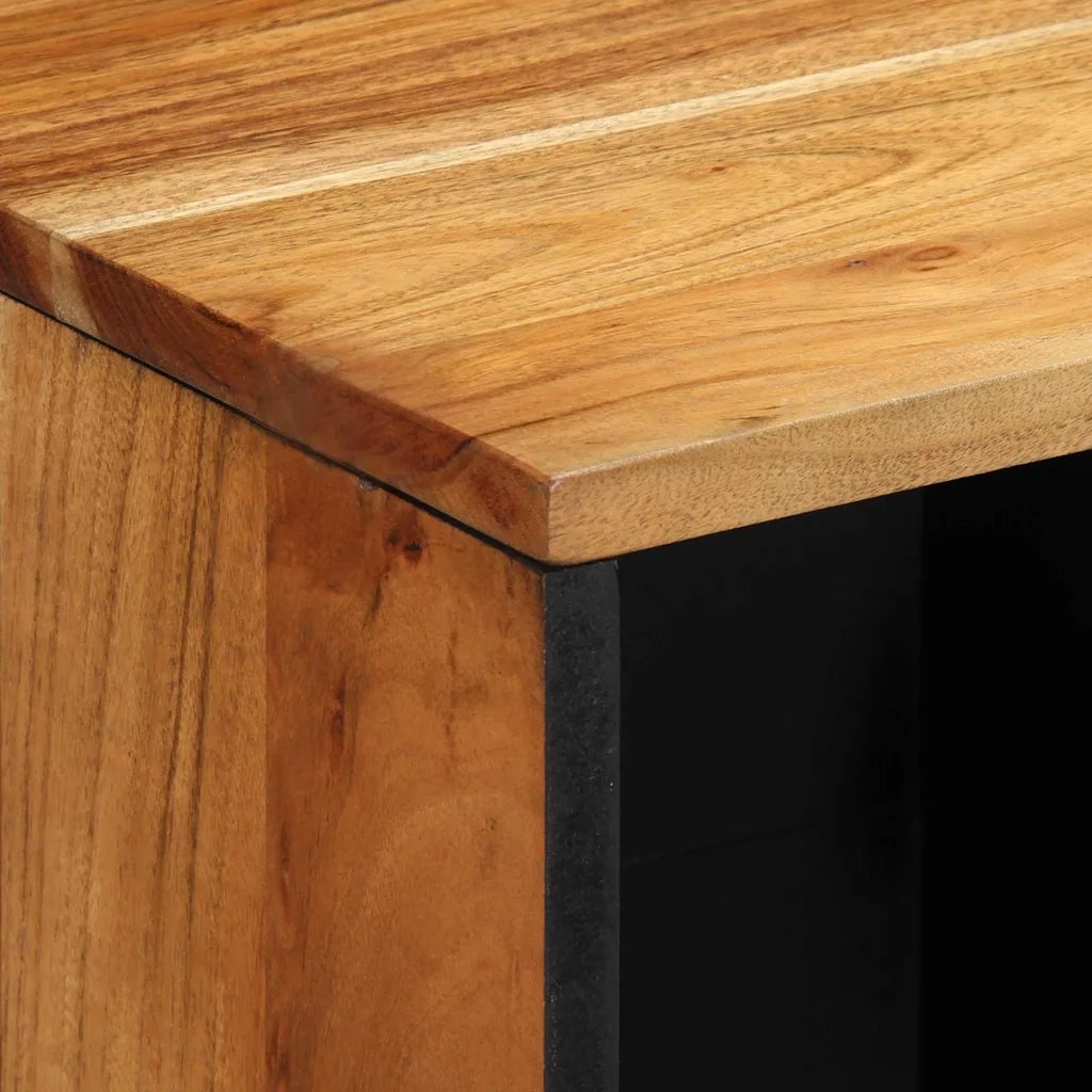 Credenza | Madia | Buffet da pranzo | Armadio da pranzo Marrone 80 x 33 x 75 cm Legno di mango massello