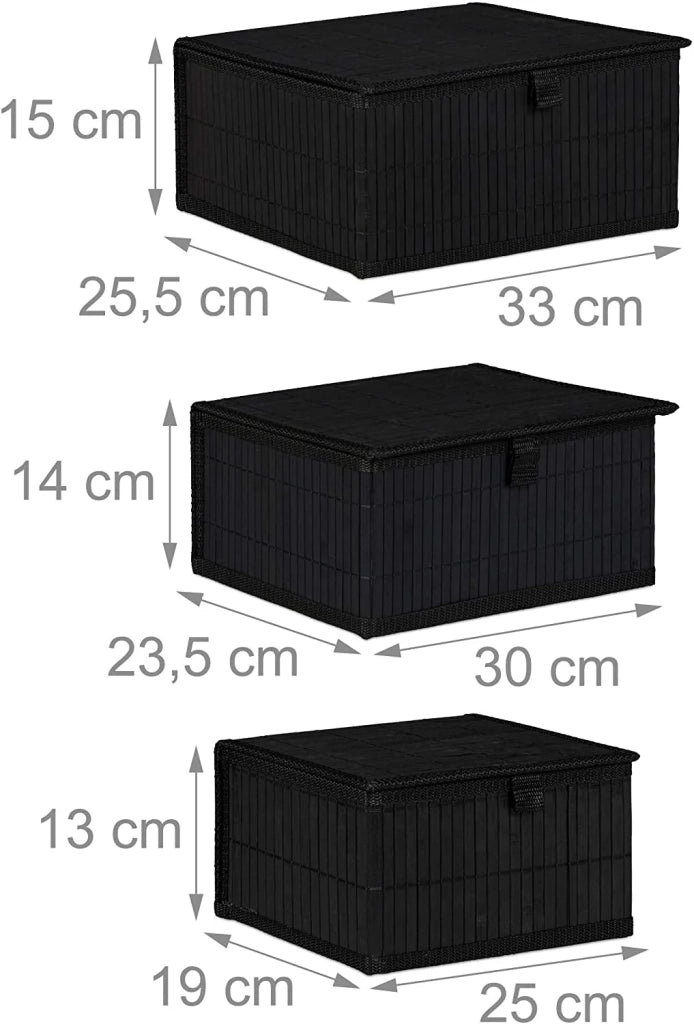 Set di 3 cestini portaoggetti/cestini decorativi in ​​bambù nero 13_0002491_2