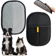 Doppio strato di rimozione peli per animali 2 pezzi - Reutilizzabile - Bifacciale - Per gatti/cani - Rimozione efficace dei peli - Materiale morbido - Rimossoio peli per animali