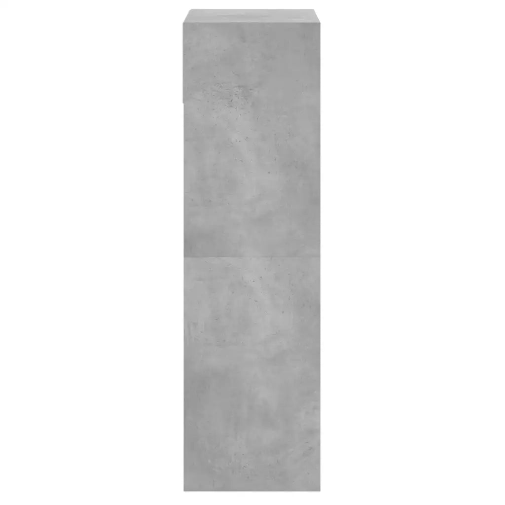 Scarpiera-Scaffale per scarpe Grigio Cemento 60x34x116 cm in Legno Multistrato