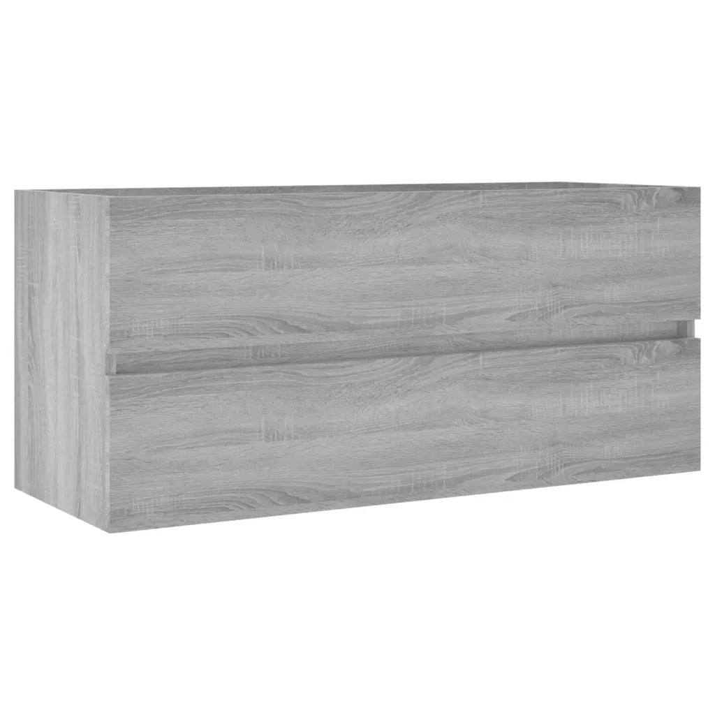 Mobile Lavabo-Armadietto da bagno Grigio Sonoma 100x38,5x45 cm in Legno Multistrato