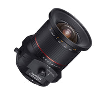 Obiettivo tilt shift 24 mm compatibile con Canon EF, per DSLR, basculante e decentrabile, grandangolo e messa a fuoco manuale