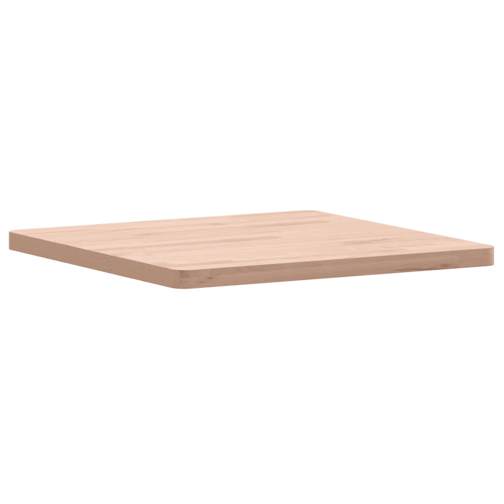 Piano per Tavolo | Superficie Tavolo | Piano Scrivania 50x50x2,5 cm Quadrato Legno Massello di Faggio