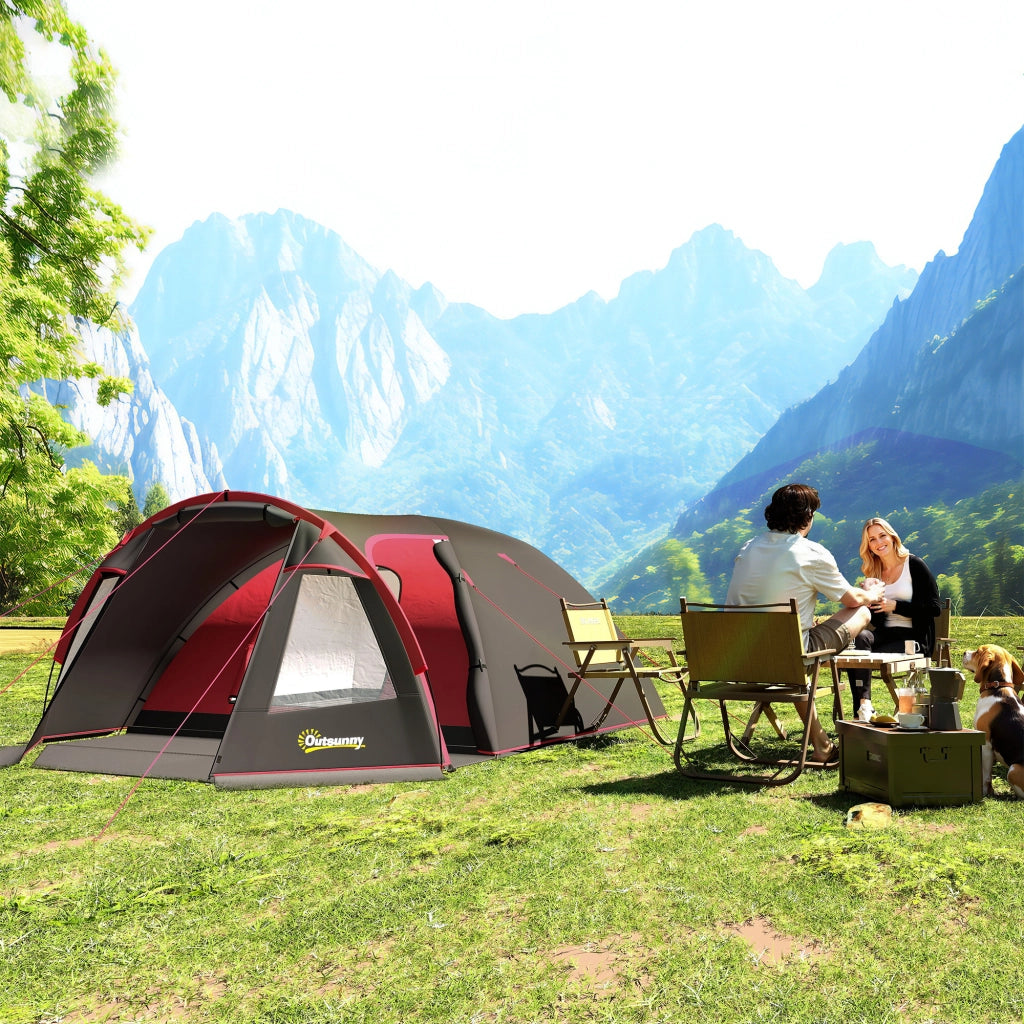 Tenda da Campeggio ¨C zephmum ¨C Grigio Impermeabile 2-4 Persone