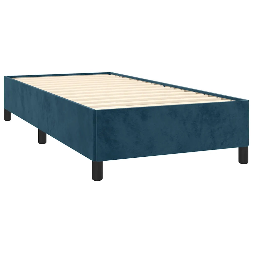 Giroletto senza Materasso Blu Scuro 100x200 cm in Velluto 347310