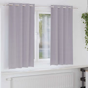 Tende Blackout con Anelli 2 pz Grigio Metallico 175 x 140 cm 4107359