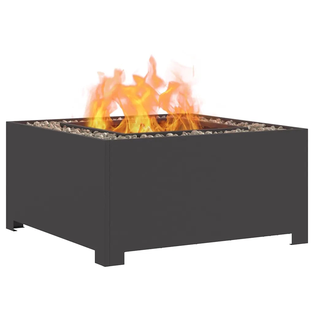Focolare Nero 80 x 80 x 40 cm Acciaio 858964