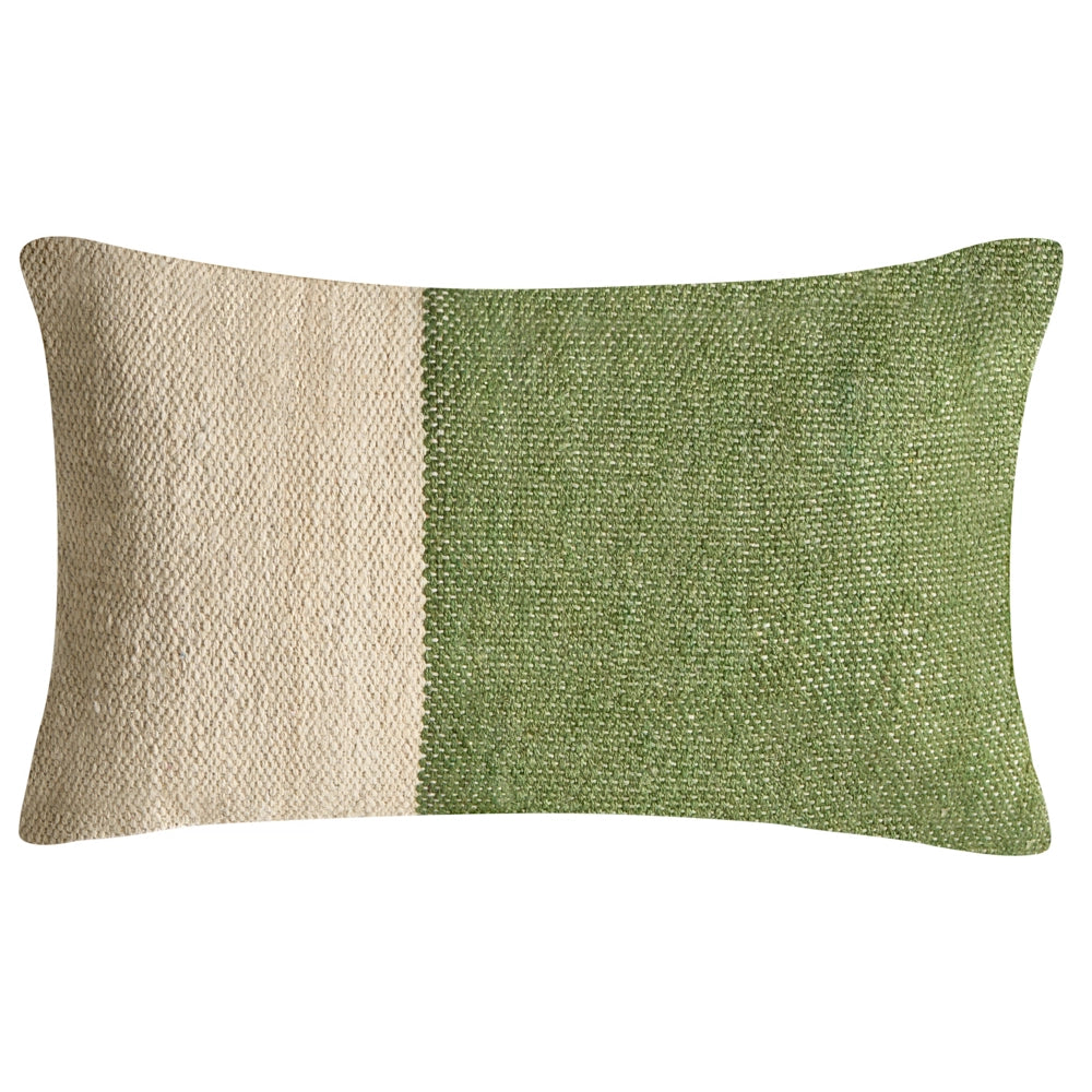 Set di 2 cuscini decorativi in tessuto di cotone verde 45/30 x 45/50 cm Cuscino decorativo