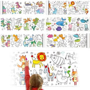 Pannelli da disegno 2 rolli - Carta da disegno tagliabile 300 x 30 cm - Carta da disegno in rotolo - Carta da disegno per DIY - Carta da disegno adesiva per bambini - Carta da disegno creativa