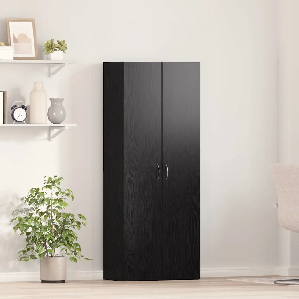 Mobile per Ufficio Rovere Nero 60 x 32 x 152,5 cm CFW3509602