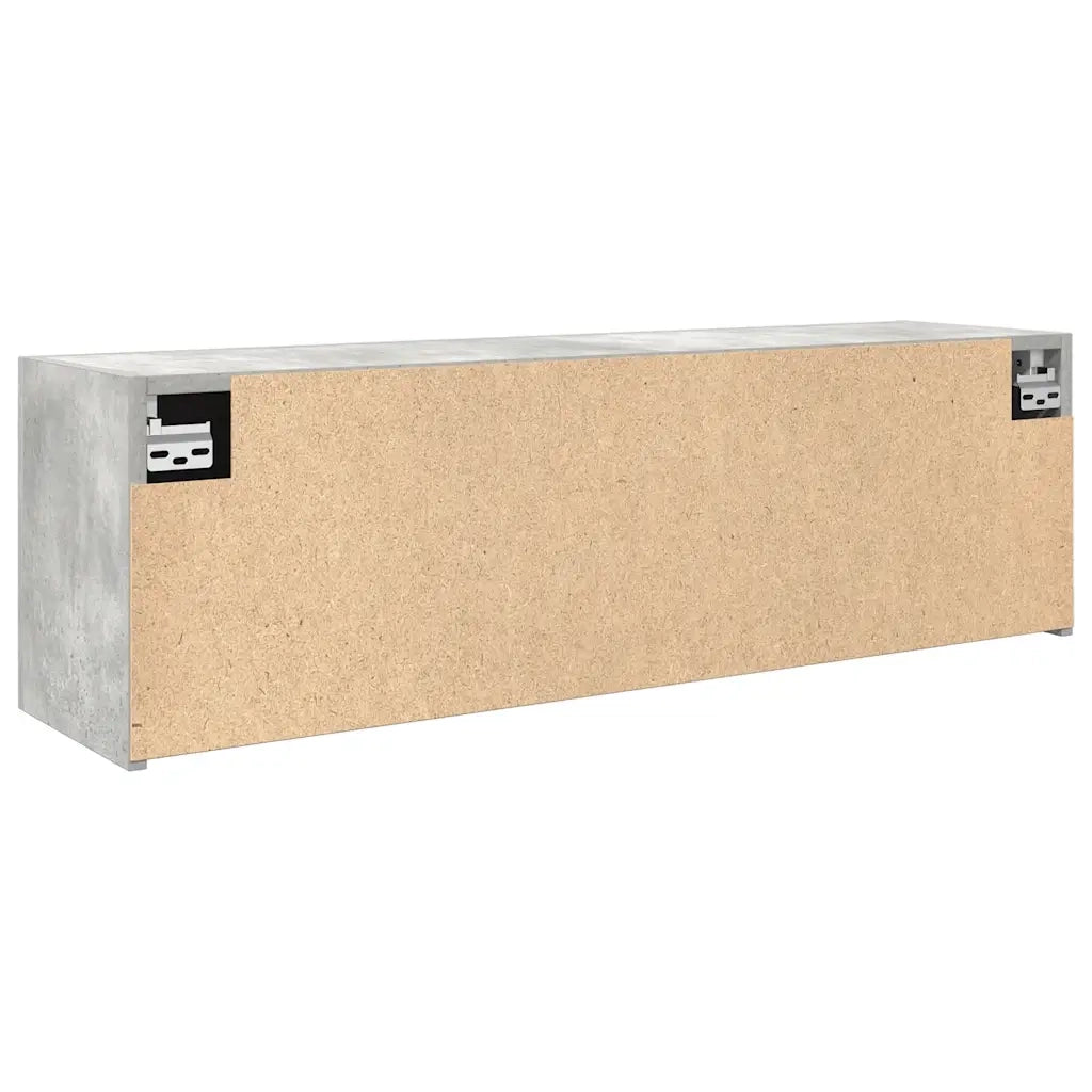 Mobiletto da bagno a parete 100 x 25 x 30 cm design pratico vano contenitore in legno composito grigio cemento 02_0051288