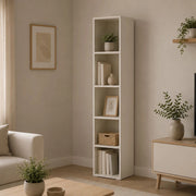 Biblioteca Likagame, Libreria 4 Ripiani, 40x35x184h cm Beige