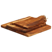 vidaXL Tagliere 3pz in Legno Massello di Acacia