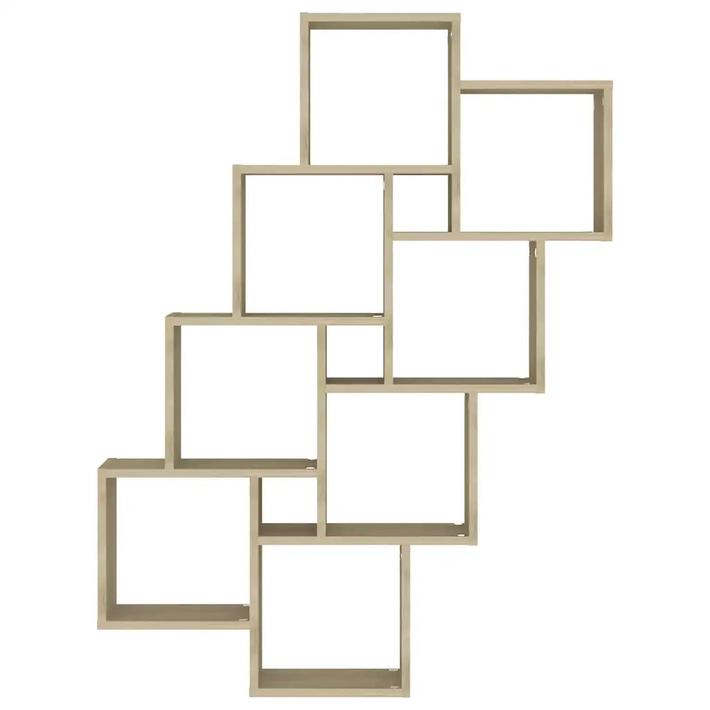 Mensola Parete Cubo Rovere Sonoma 90x15x119cm Legno Multistrato