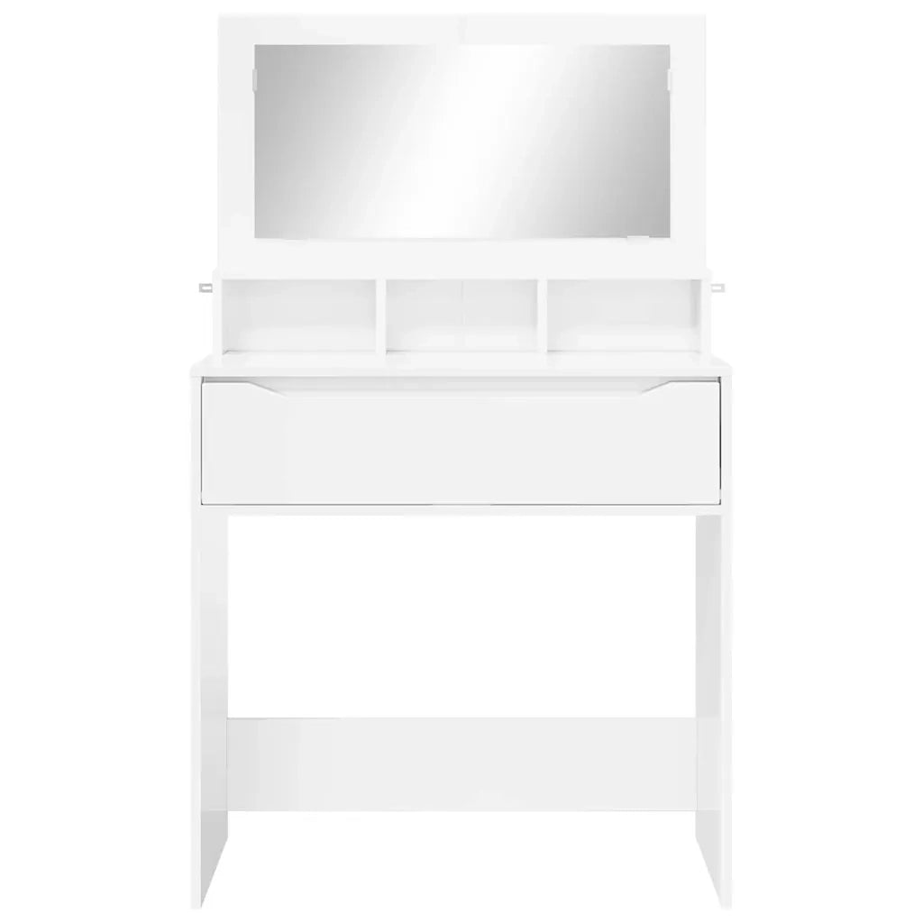 Tavoli da Trucco per Camera da Letto con cassetto Bianco Lucido